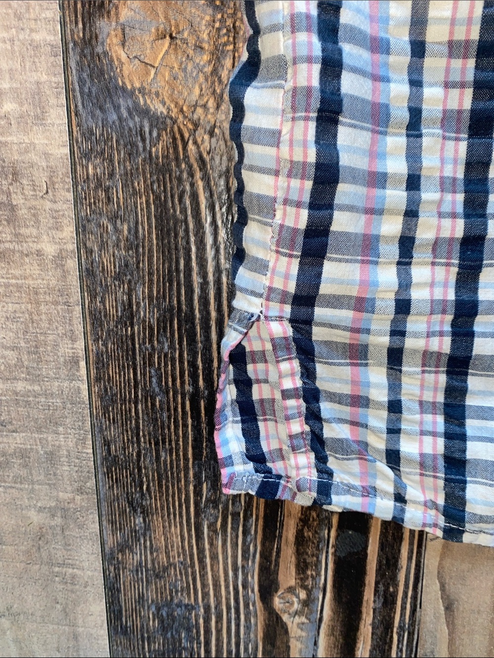 Looney TunesWarner Bros. Tweety and Sylvester Plaid Button-Up - Picture 5 of 6
